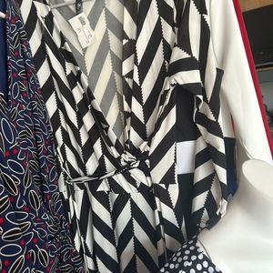 Black white maxi corporate dress